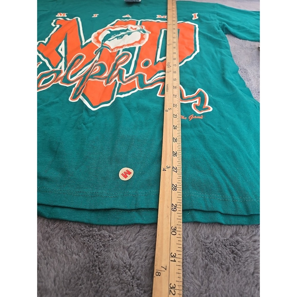 Vintage Miami Dolphins Shirt The Game 1993 NOS New With Tags Medium Deadstock - Picture 4 of 16